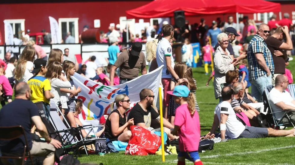 Arkivbild klassfotboll: Klassfotbollen brukar locka storpublik till Boren och är ett av Motalaidrottens största idrottsarrangemang. 