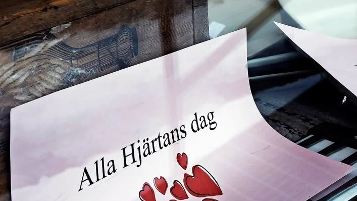 Alla hjärtans dag. På Valentindagen den 14 feberuari.