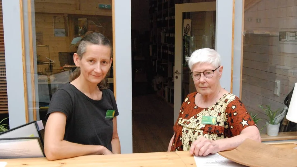 Till vänster Heidi Müller
Till höger Barbro Wenden