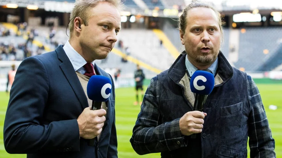Den före detta fotbollsspelaren Anders Andersson och Jesper Hussfelt har kommenterat många matcher tillsammans hos TV4-gruppen.