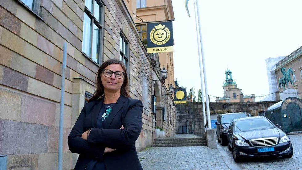 Maria Jansén har östgötska rötter, växte upp i Motala och Vadstena. Sedan 2012 är hon överintendent för Statens historiska museer och har just nu sitt kontor i Kungliga Myntkabinettet, granne med kungliga slottet.