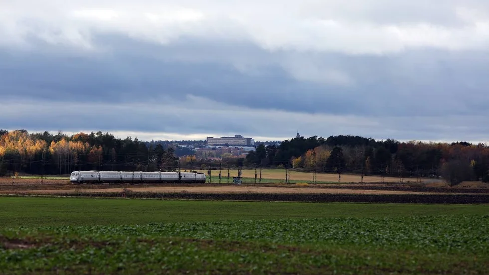 Vid Stora Vänge. Linköping i bakgrunden.