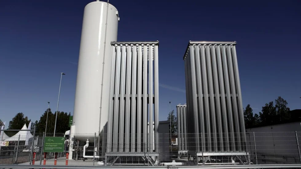 Den nya biogasanläggningen förser truckfabriken med fossilfritt bränsle.