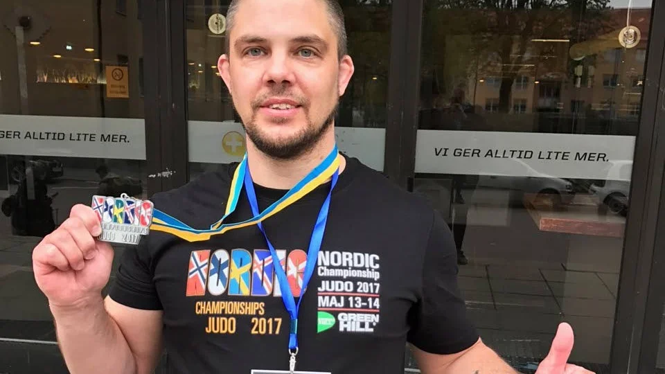Västerviks Judoklubbs Robert Sandkvist är näst bäst i Norden.