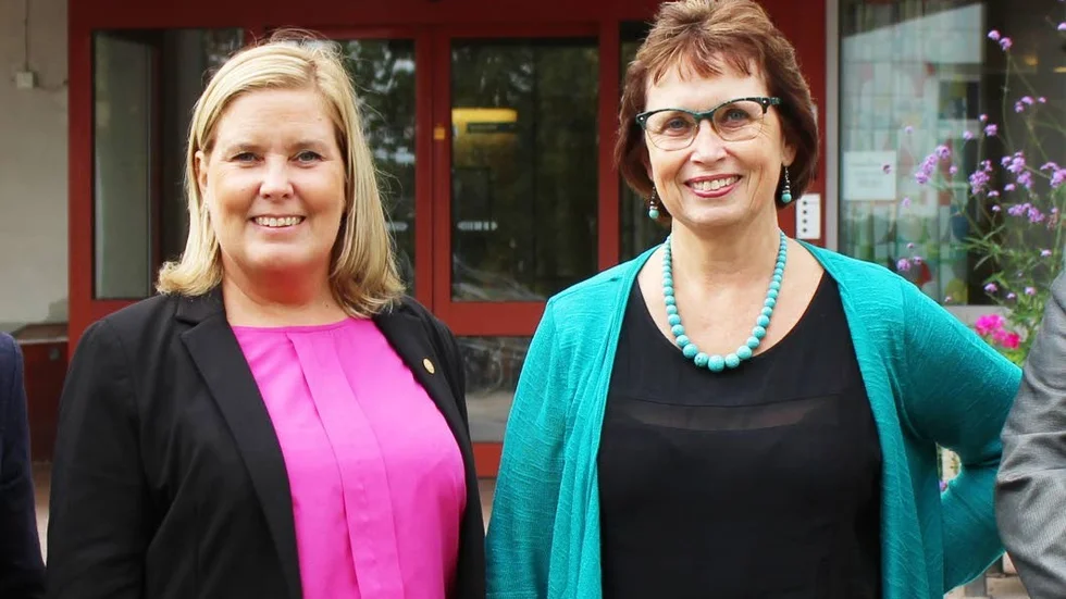 Malin Sjölander och Gudrun Brunegård berättade på onsdagen att Moderaterna och Kristdemokraterna bildat en egen opposition i landstinget.