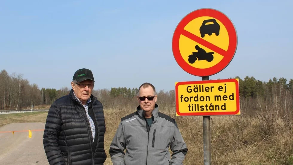 Stig Samuelsson och Mikael Samuelsson i Efsinge vägsamfällighet