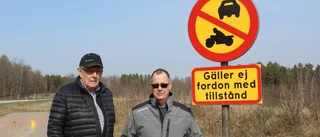 De stänger vägen för allmän trafik