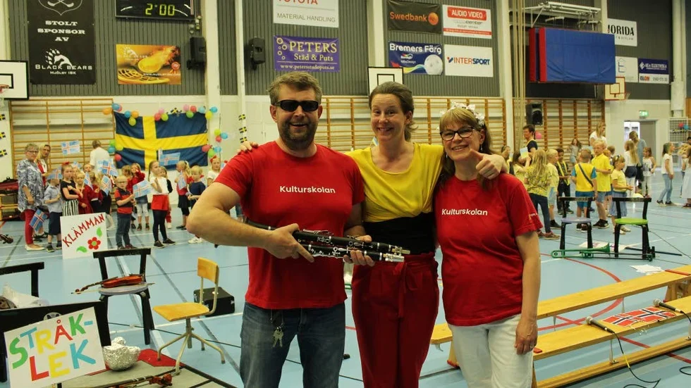 Erikas Pikiotas, Lina Carlsson och Ulrika Hagman är sexårsyrans arrangörer.