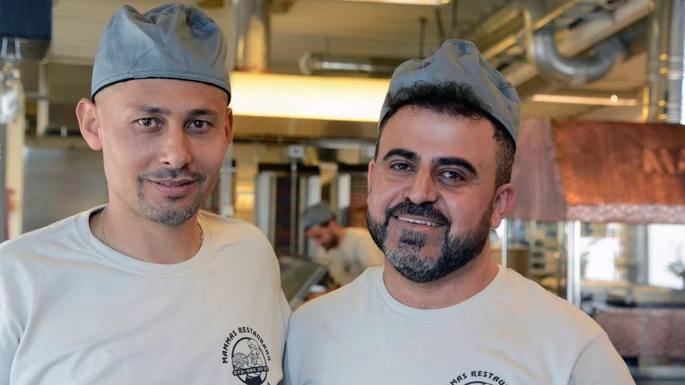 Jowan Hussein och Zaher Shamme är ägare till Mammas Restaurang & Pizzeria, som öppnade på tisdagen.