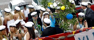 Ingen alkohol eller kränkande skyltar vid studenten