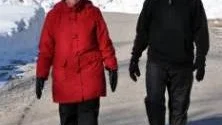 Ing-Marie Bexelius och Sune Lahti tar ofta morgonpromenaden på Strandpromenaden.