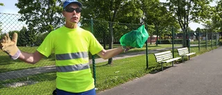 Han jagar skräp i Skäggetorp