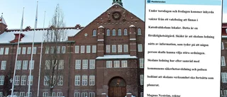 Polisbevakning på Katedralskolan