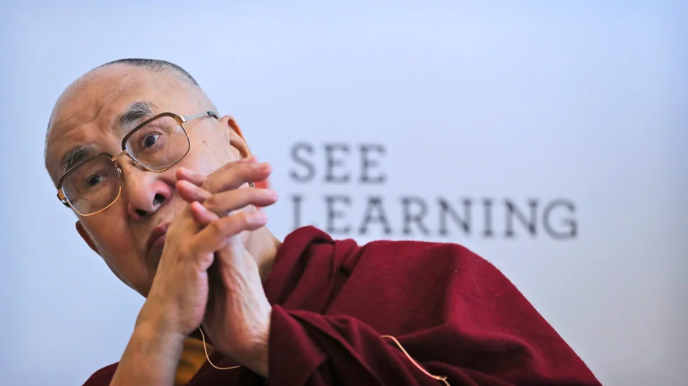 Den högsta andliga buddhistiska ledaren, Dalai Lama.