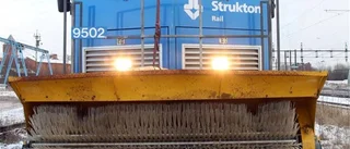 Han plogar för ditt tåg