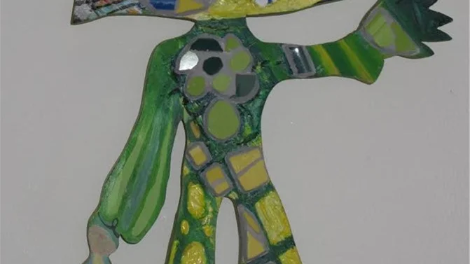 Luis Deza: Magnus. Relief, mosaik.