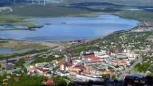 Vy över Kiruna och Luossajärvi.FOTO: MAGNUS PEHRSSON