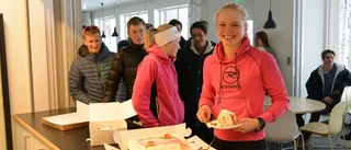 Guldhjälten firades – med tårta