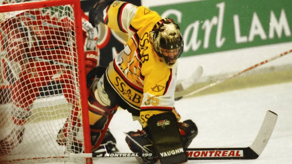 Jarmo Myllys tog några märkliga beslut i den avgörande finalen mot Frölunda. ”En del beslut som han tar... Man bara står och gapar”, berättar reservmålvakten Erik Granqvist.