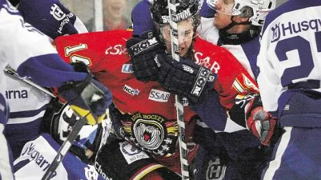 Johannes Tornberg och hans Luleå förlorade den avgörande semifinalen mot HV71 med 0-3.