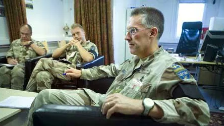 Gustaf Fahl northen camp light informerar om den omkomna soldaten