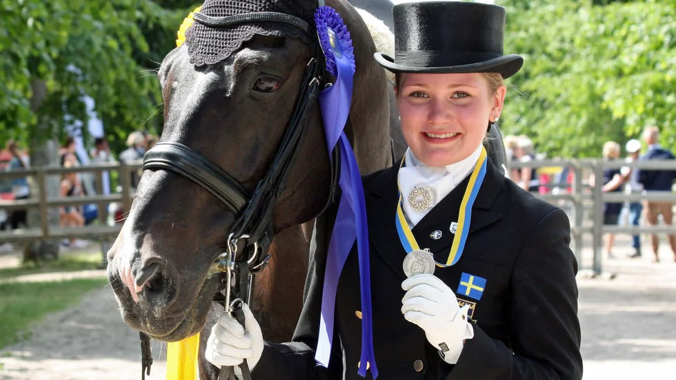 Linghemstjejen Josefine Krönfeldt tog SM-silver på Poet 996.