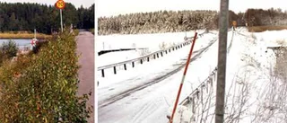 Olaglig vägbank läcker