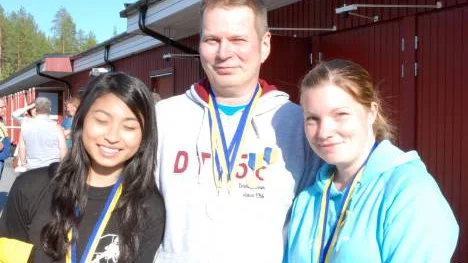 Det blev tre norrbottniska guldmedaljörer under den första dagen av de Norrländska Mästerskapen i pistolskytte, som inleddes i Boden under fredagen. Från vänster Cecilia Pohl, Jan-Ove Johansson och Veronica Ferdén.