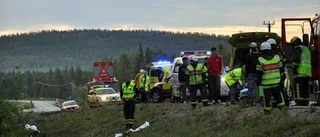 Allvarligt skadad i singelolycka