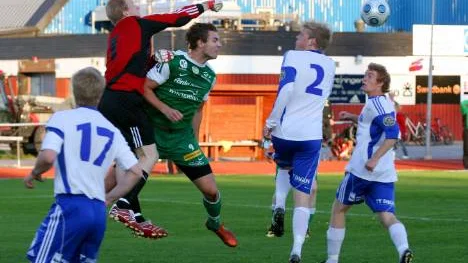 Mattias Bergdahls målsvit sprack. Han var en av många BBK-spelare som missade målchanser mot Sollefteå.