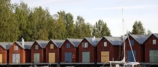 Boende med båten vid stugknuten