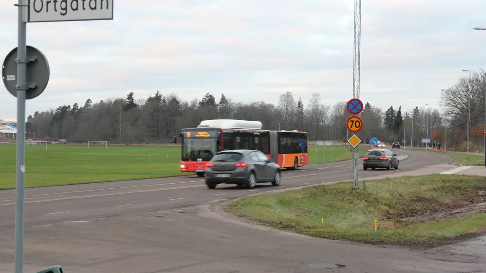 Vid Ortgatan i Vidingsjö byggs en ny cykeltunnel.