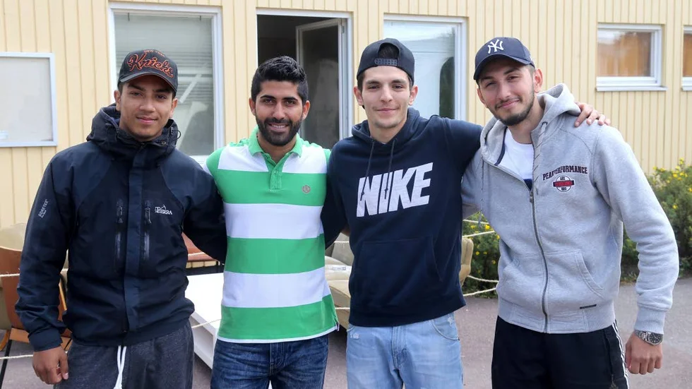 Elvedil Emini, Hamma Mohammedian, projektledare, Issan Miftar och Muki Miftar har varit med och startat cafét.