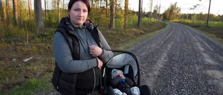 Mötte björn på barnvagnspromenaden