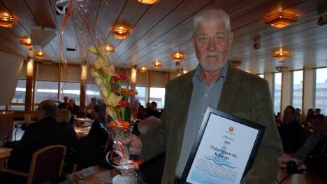 "Tyvärr är det inte alla som älskar det vi gör, det gäller att få tillräckligt många att älska det" sade Lars-Erik Holmberg som tog emot priset för Fiskegruppen.
