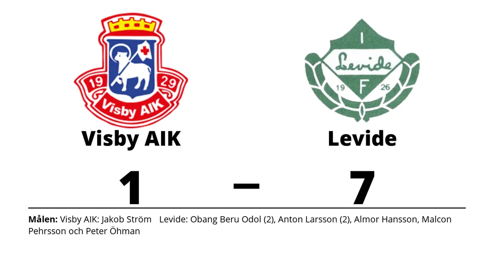 Visby AIK förlorade mot Levide IF