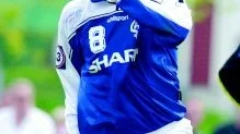 Tvåmålsskytt. Mats Haglund gjorde två mål när Åtvidaberg vann mot Mjällby med 4-1.                                                          Foto: Ingemar Petersson