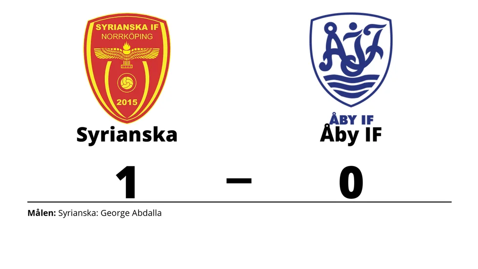 Syrianska IF vann mot Åby IF 2