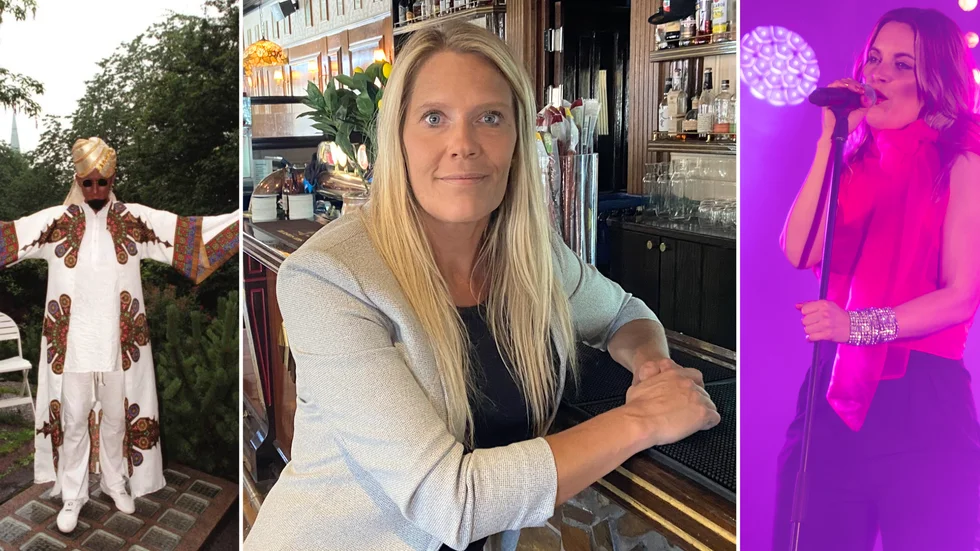Dr Bombay och Therese Grankvist (till höger), från Drömhus, kommer till Strängnäs den 17 september, berättar Madelene Fernqvist, Bishops arms. "Det ska bli så himla roligt."