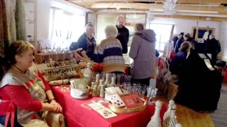Många kom till julmys i brygghuset i Blankaholm som sedan fyra år tillbaka har blivit en tradition.