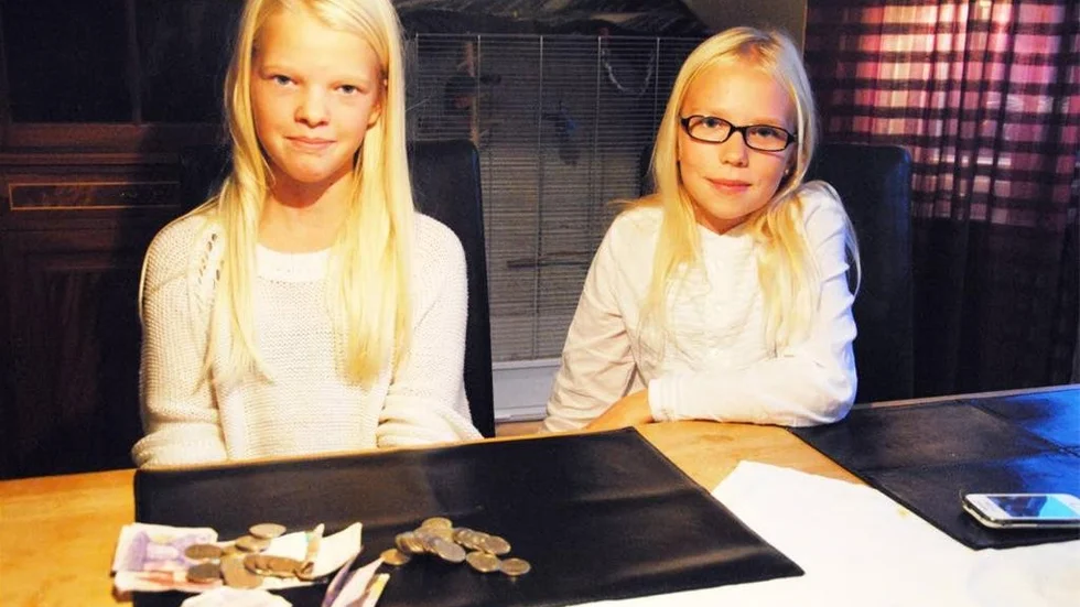Tilde och Wilma Nordqvist startade en insamling till Barncancerfonden.