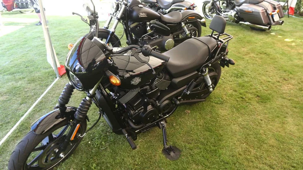 Nyhet. Deras populäraste utställningshoj är Harley-Davidson Street xd 750.