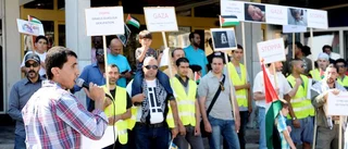 Demonstration mot massakern i Gaza