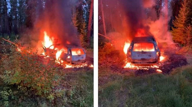 Flyktbilen efter mordet på Notviken sattes i brand i skogarna utanför Boden, timmarna efter dådet. Det är i samband med denna som ett vittne iakttar de misstänkta gärningsmännen. Ett vittnesmål som advokat Jonas Westerlund nu pekar på.