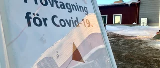 Hårt tryck på provtagningsstationen i Piteå – fullbokade tider under flera dagar