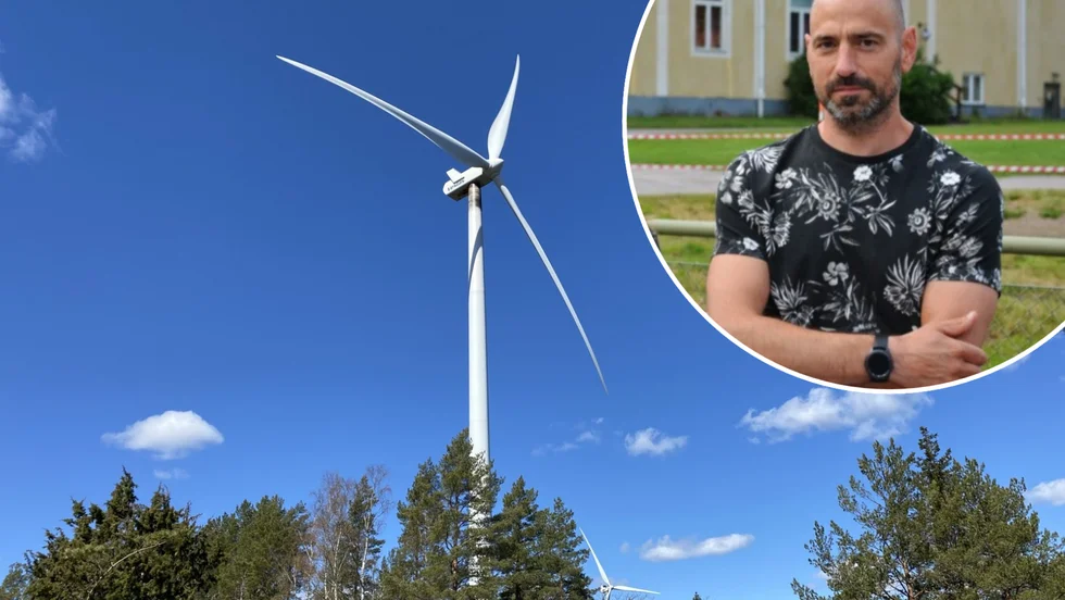 Magnus Andersson, boende utanför Hjorted, är en av de som överklagat godkännandet av hur Lerviks vindkraftverk ska placeras. "Vissa av mina grannar kommer ha tre vindkraftverk inom 700 meter", säger han.