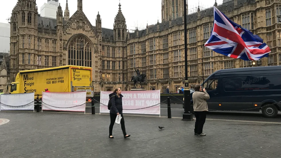 En påstått kinesvänlig infiltratör försöker påverka politikerna i det brittiska parlamentet i London. Arkivbild.