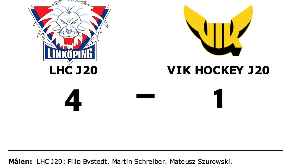 Linköping HC vann mot VIK Västerås HK
