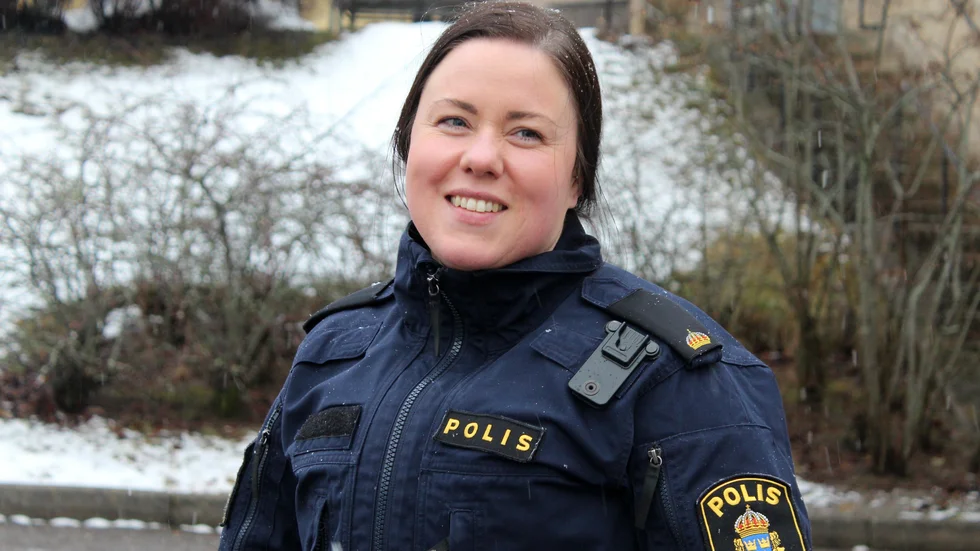 Lena Darenius hade funderat länge på att bli polis innan hon sökte sig till yrket.