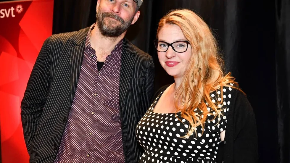 Kalle Lind tillsammans med sin parhäst Isobel Hadley-Kamptz i "På spåret" 2016.